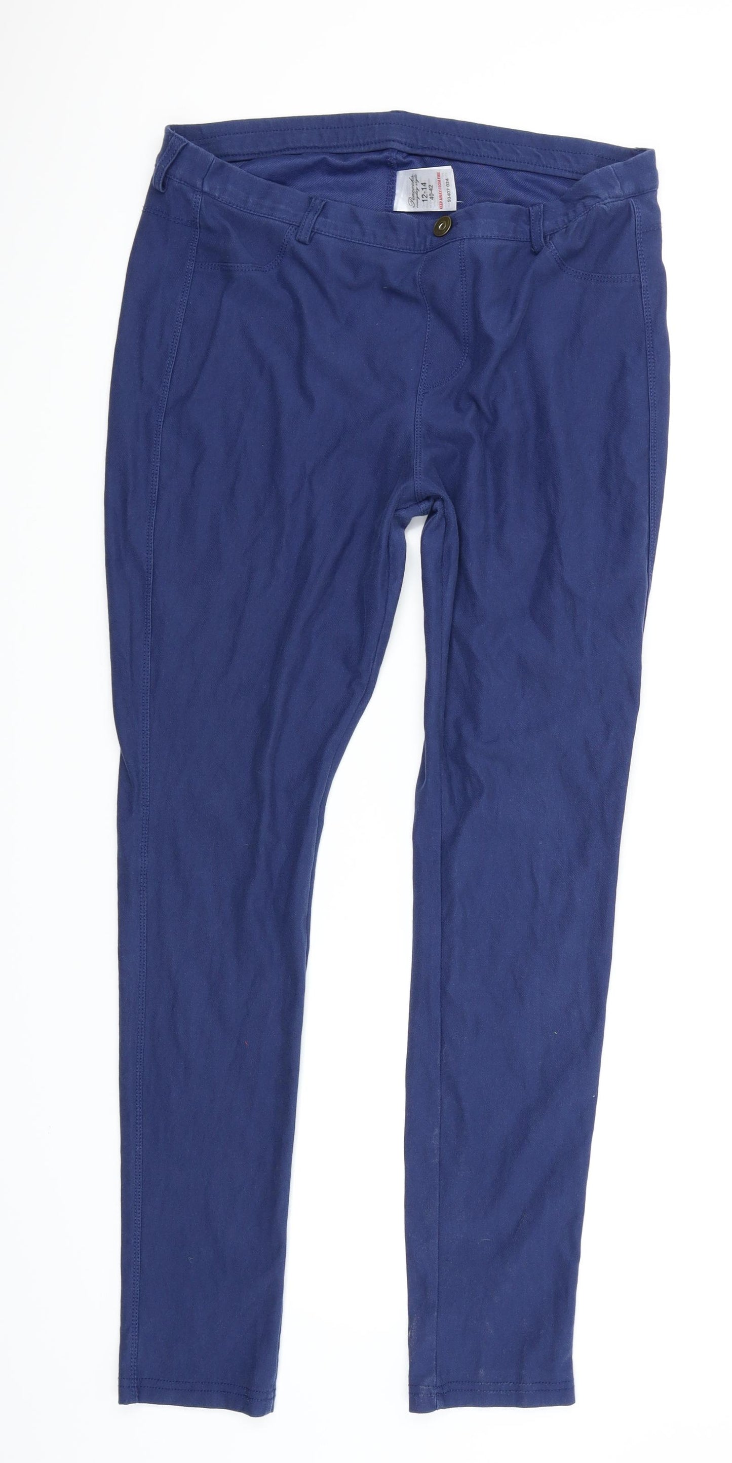 Peacocks Womens Blue   Jogger Trousers Size 14