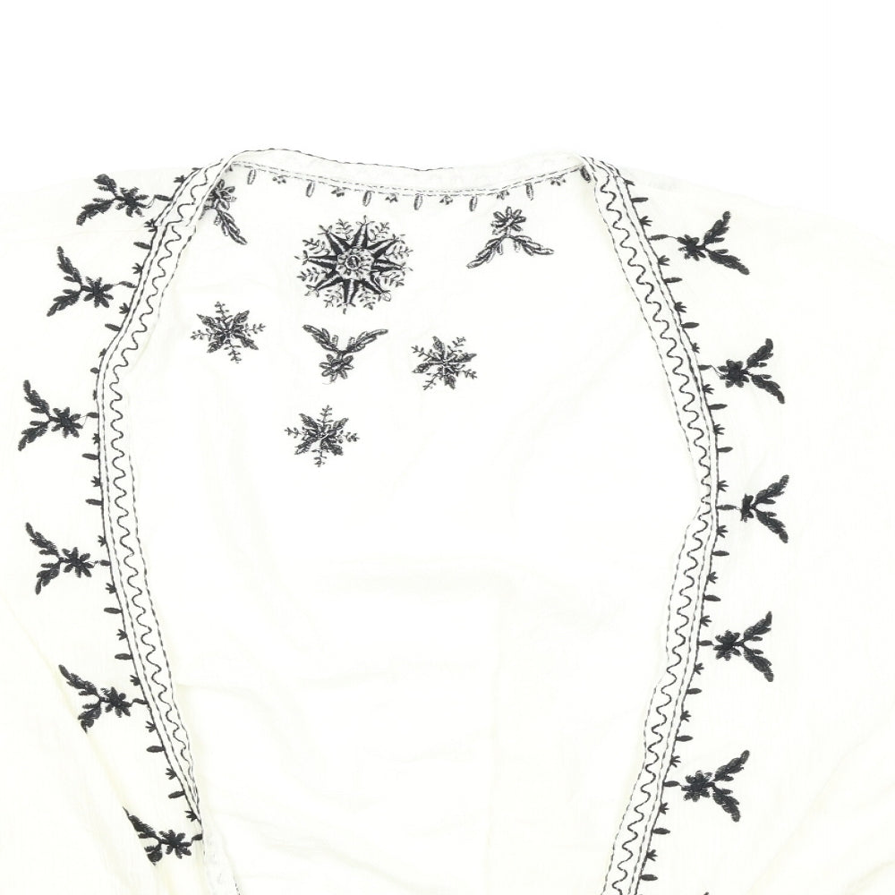 Preworn Womens White   Wrap Jumper Size M