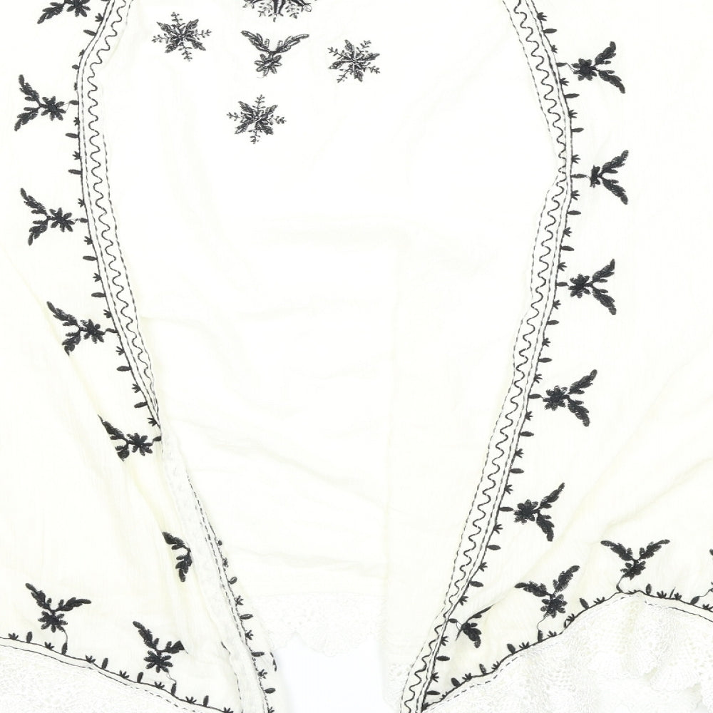Preworn Womens White   Wrap Jumper Size M
