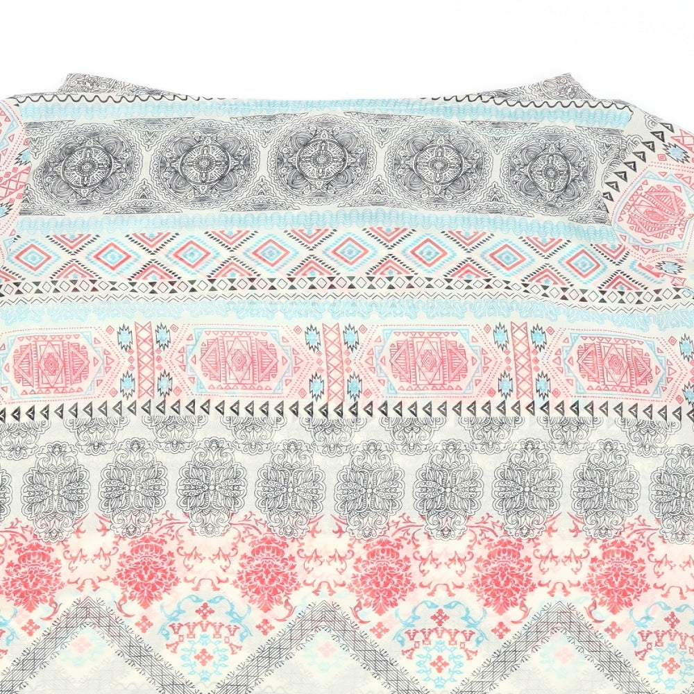 Rahaans Womens Multicoloured Paisley  Tunic Blouse Size XL