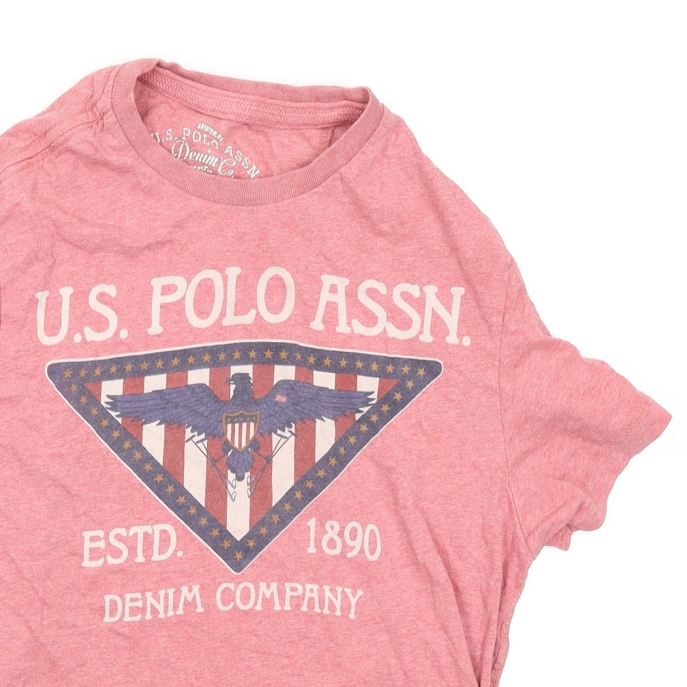 Denim & Co. Mens Red    T-Shirt Size S