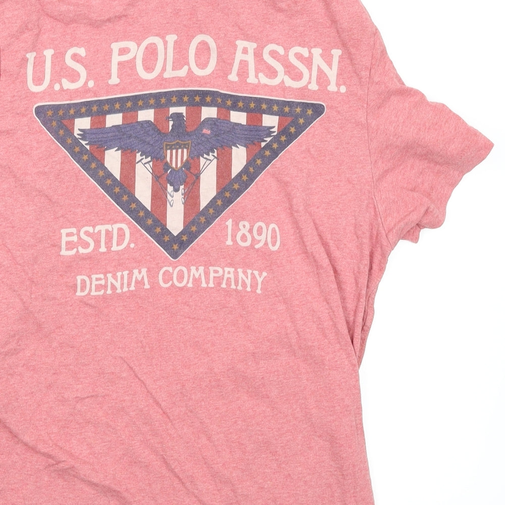 Denim & Co. Mens Red    T-Shirt Size S