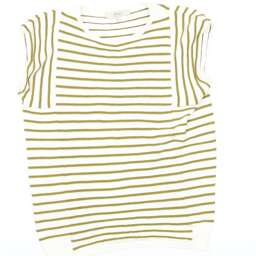 NEXT Womens Multicoloured Striped  Basic T-Shirt Size 10
