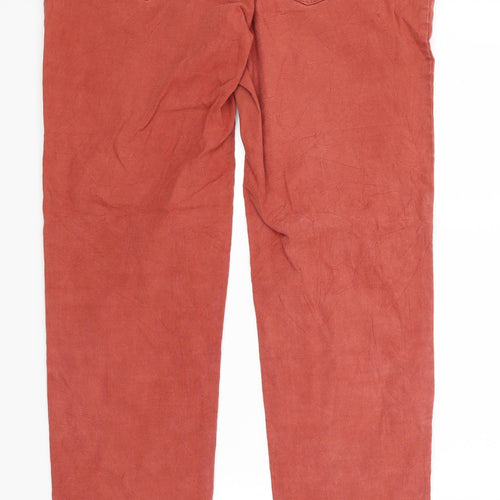 collection by vackmox Mens Orange  Corduroy Trousers  Size 31 L30 in