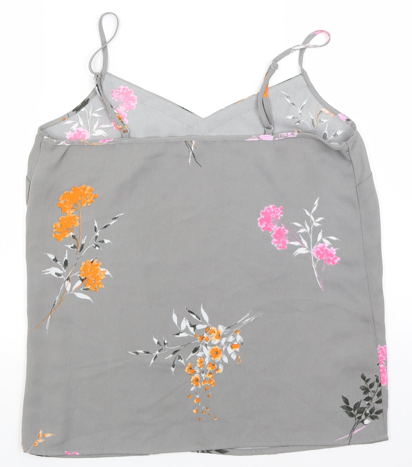 NEXT Womens Grey Floral  Camisole Tank Size 12