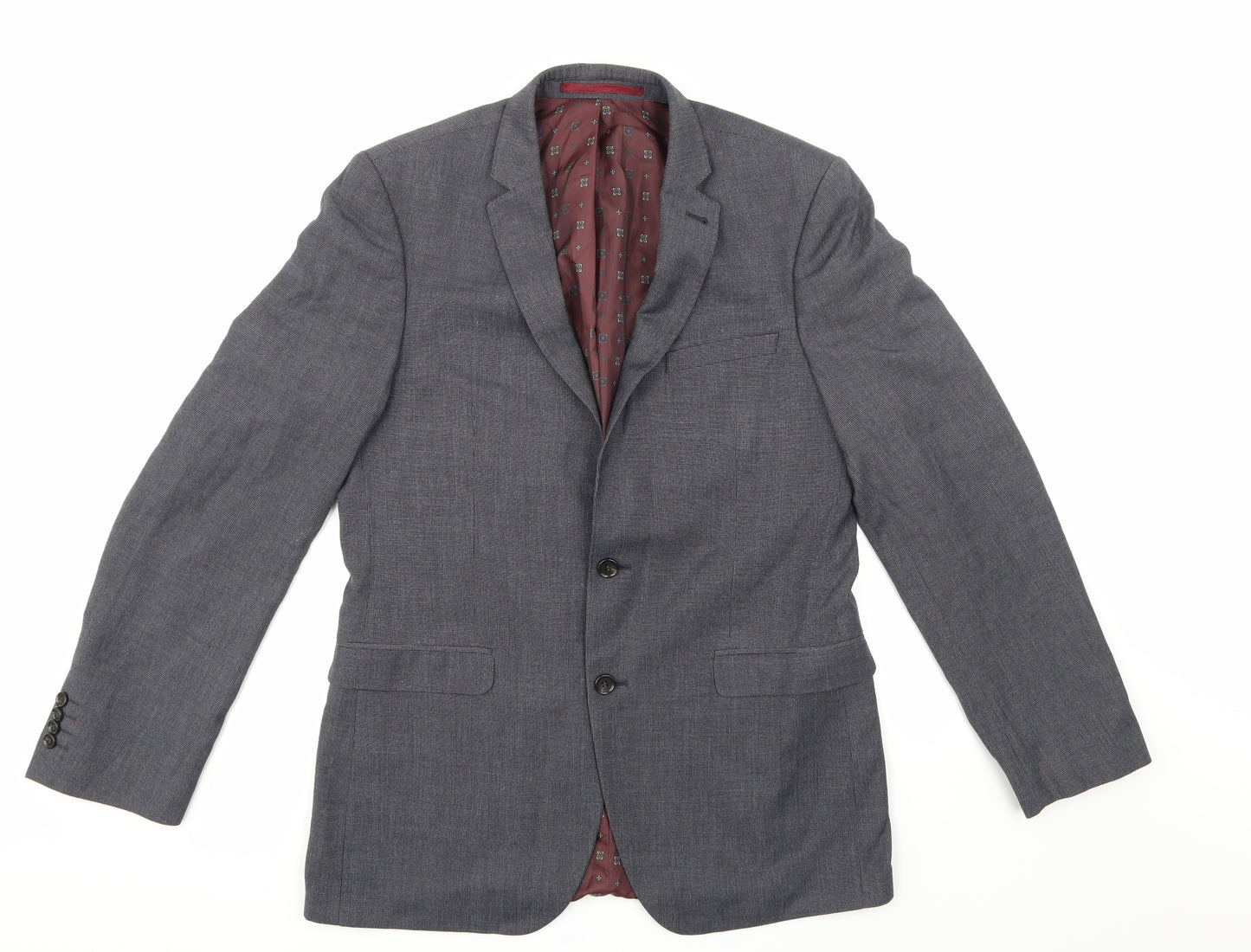 Burton Mens Grey   Jacket Suit Jacket Size 40