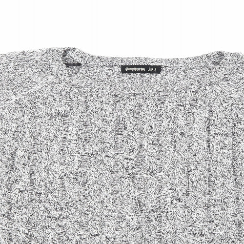 Stradavarius Mens Grey   Pullover Jumper Size S