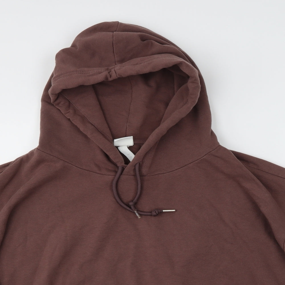H&M Womens Brown   Pullover Hoodie Size L