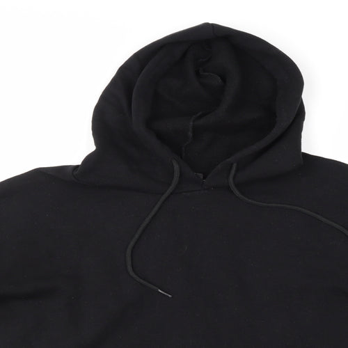 Cameo rose Womens Black Houndstooth  Pullover Hoodie Size S