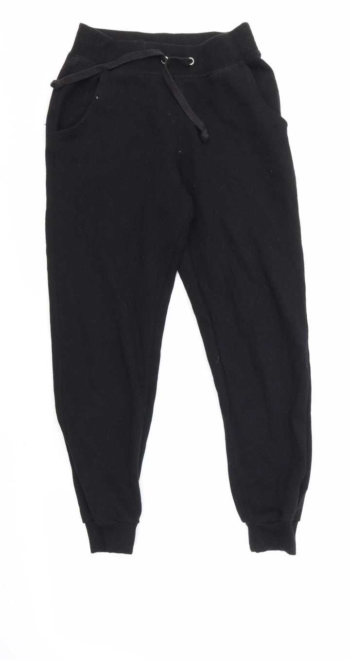 New Look Womens Black Sweatpants Trousers Size 8 L26 in