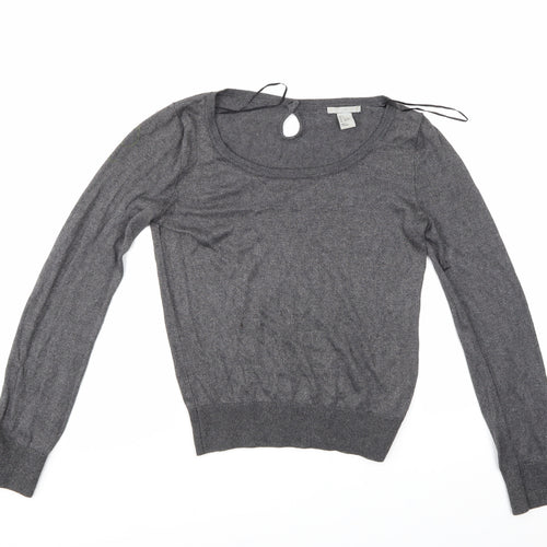H&M Womens Grey   Pullover Jumper Size S
