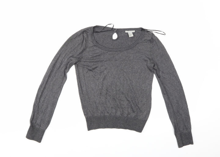 H&M Womens Grey   Pullover Jumper Size S