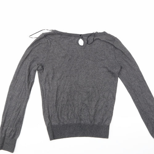 H&M Womens Grey   Pullover Jumper Size S