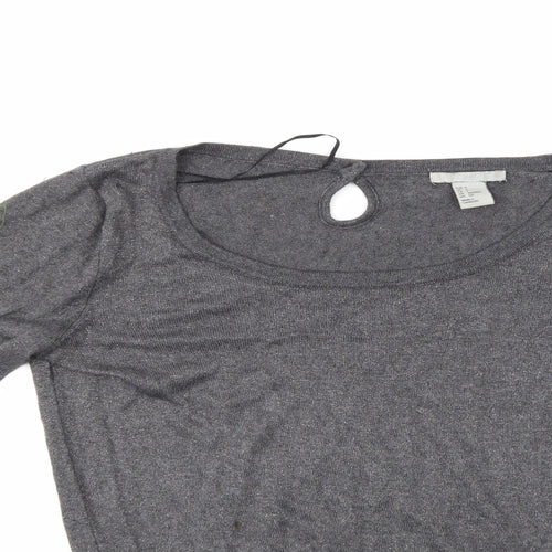 H&M Womens Grey   Pullover Jumper Size S