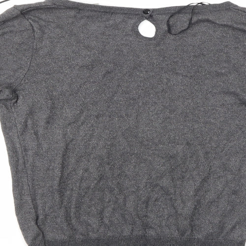 H&M Womens Grey   Pullover Jumper Size S
