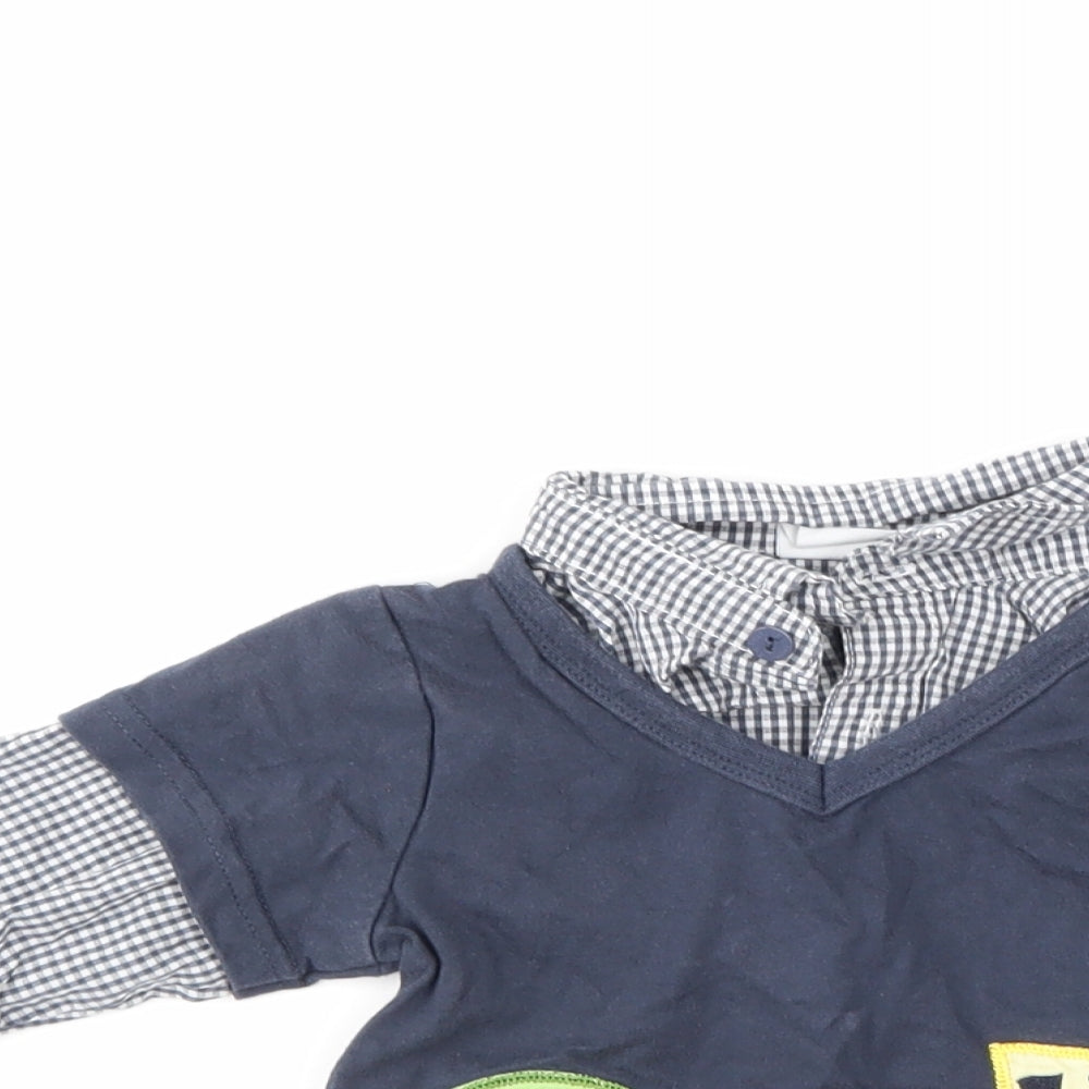 H&M Boys Blue   Pullover Jumper Size 3-6 Months