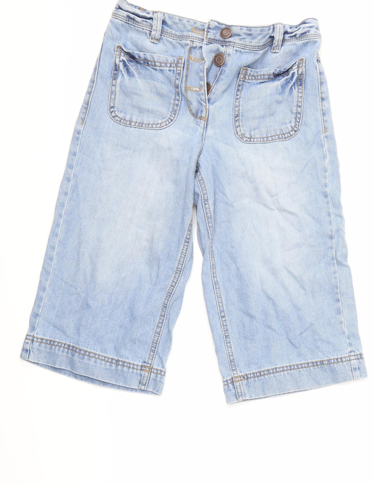 NEXT Girls Blue  Denim Cropped Jeans Size 10 Years