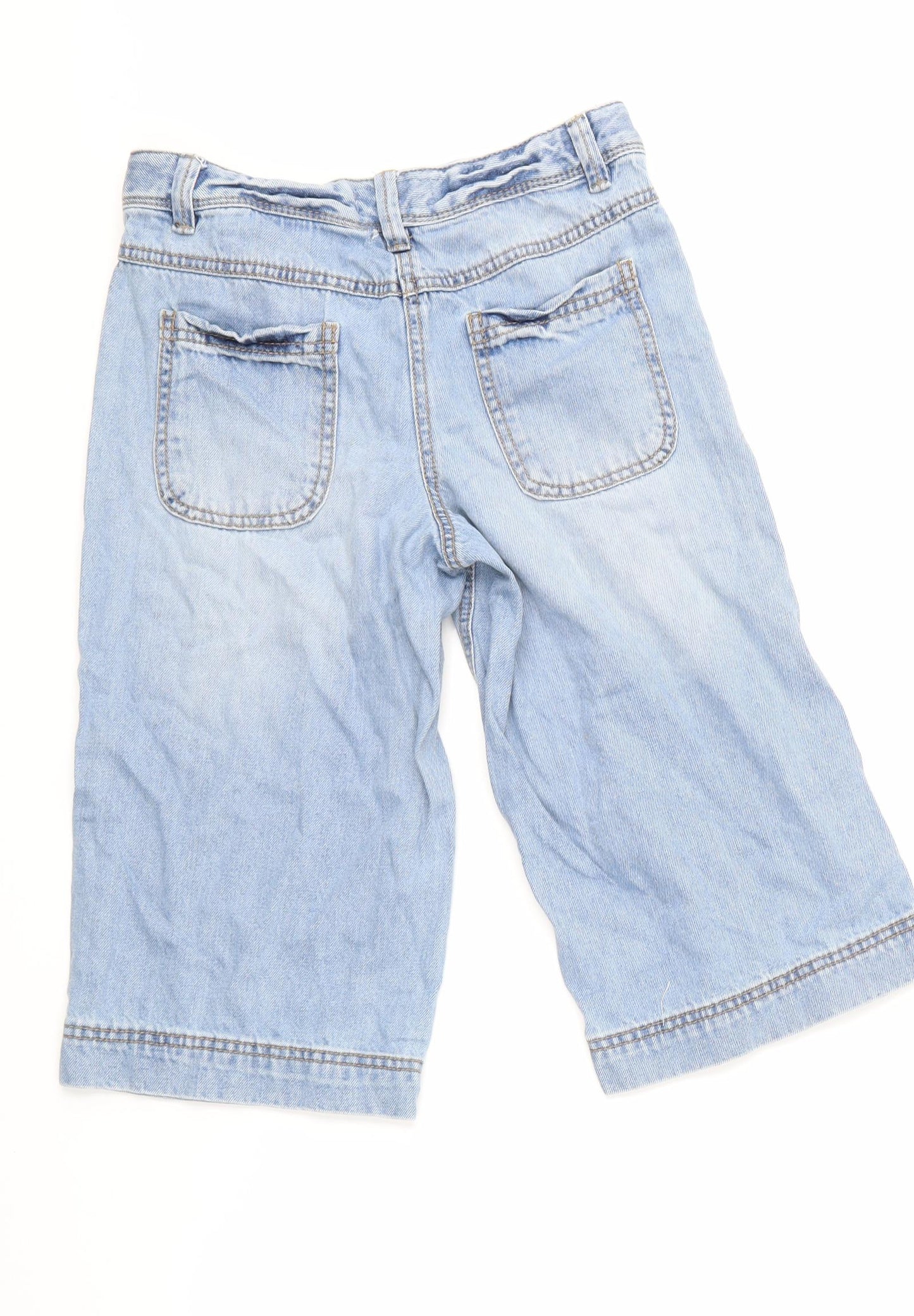 NEXT Girls Blue  Denim Cropped Jeans Size 10 Years