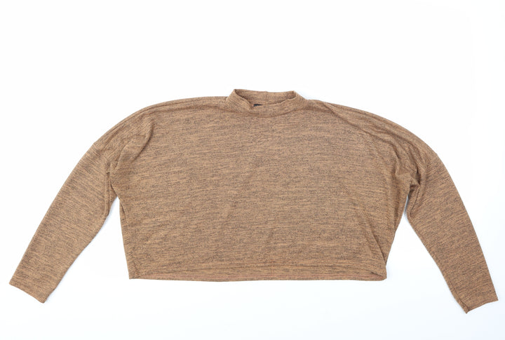 I SAW IT FIRST Womens Brown Pullover Jumper Size 10