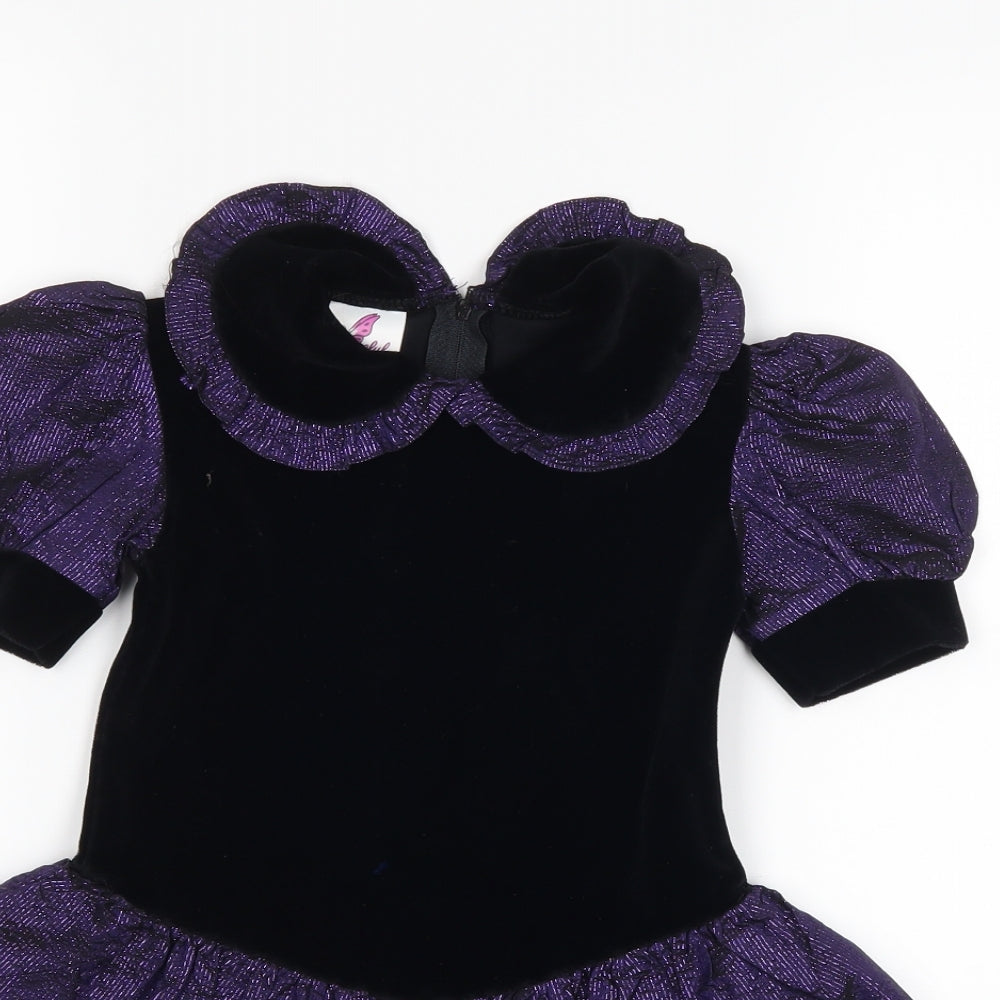 graceful Girls Black   Fit & Flare  Size 2 Years
