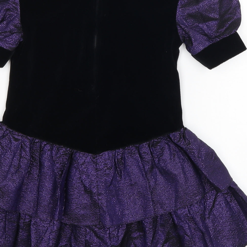 graceful Girls Black   Fit & Flare  Size 2 Years