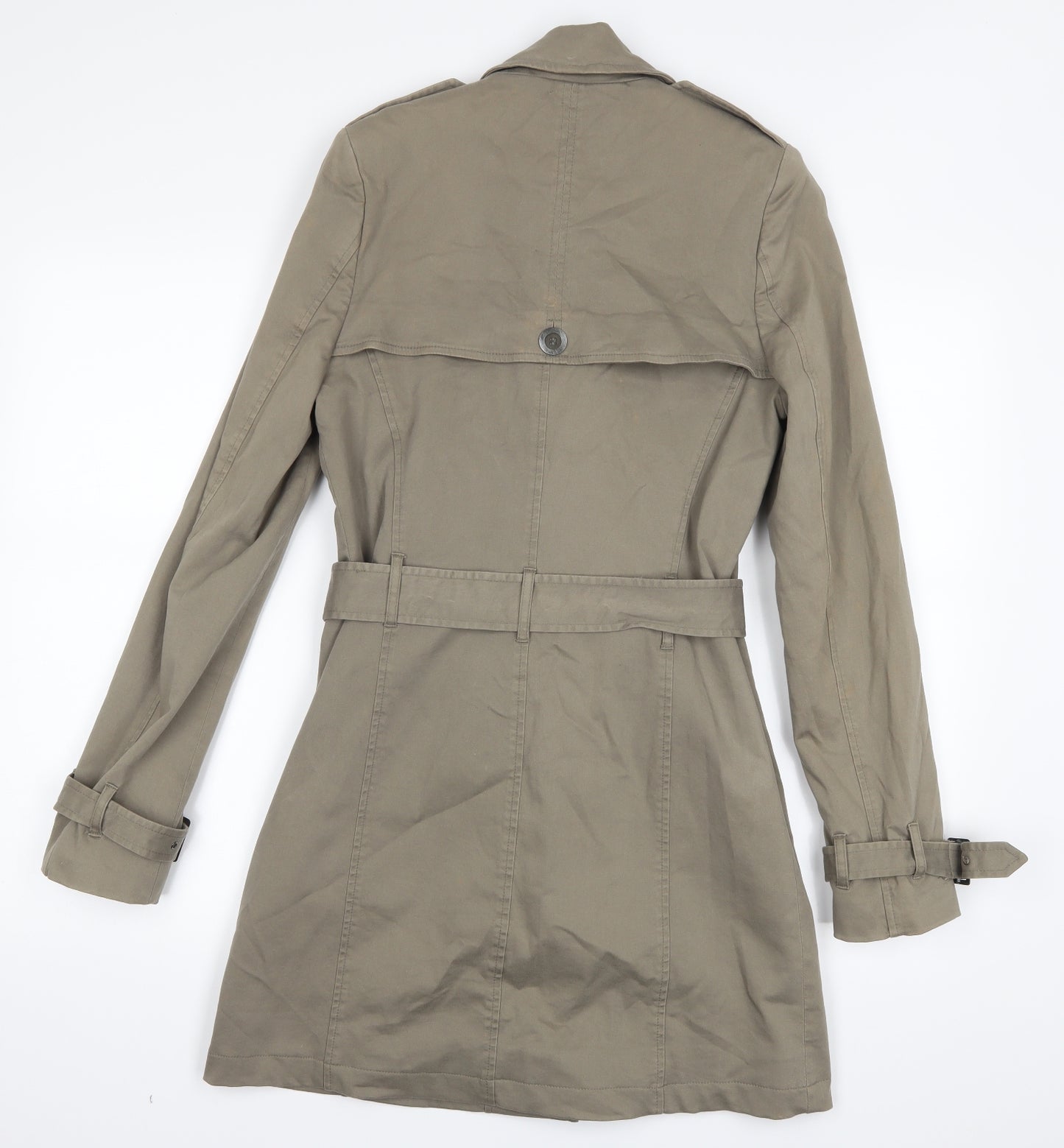 Topshop Womens Beige   Parka Coat Size 12