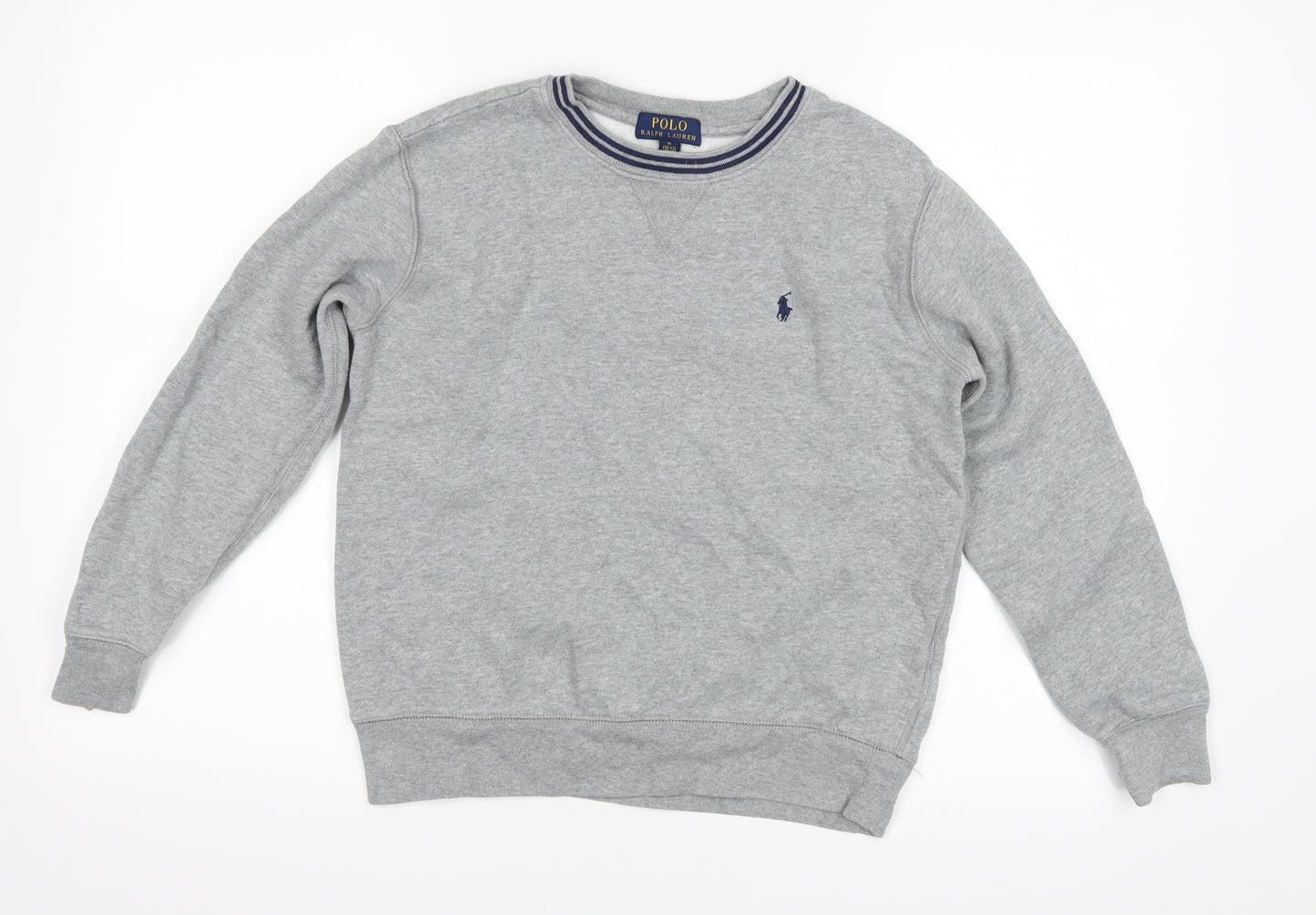 Polo Ralph Lauren Boys Grey   Pullover Jumper Size 10-11 Years