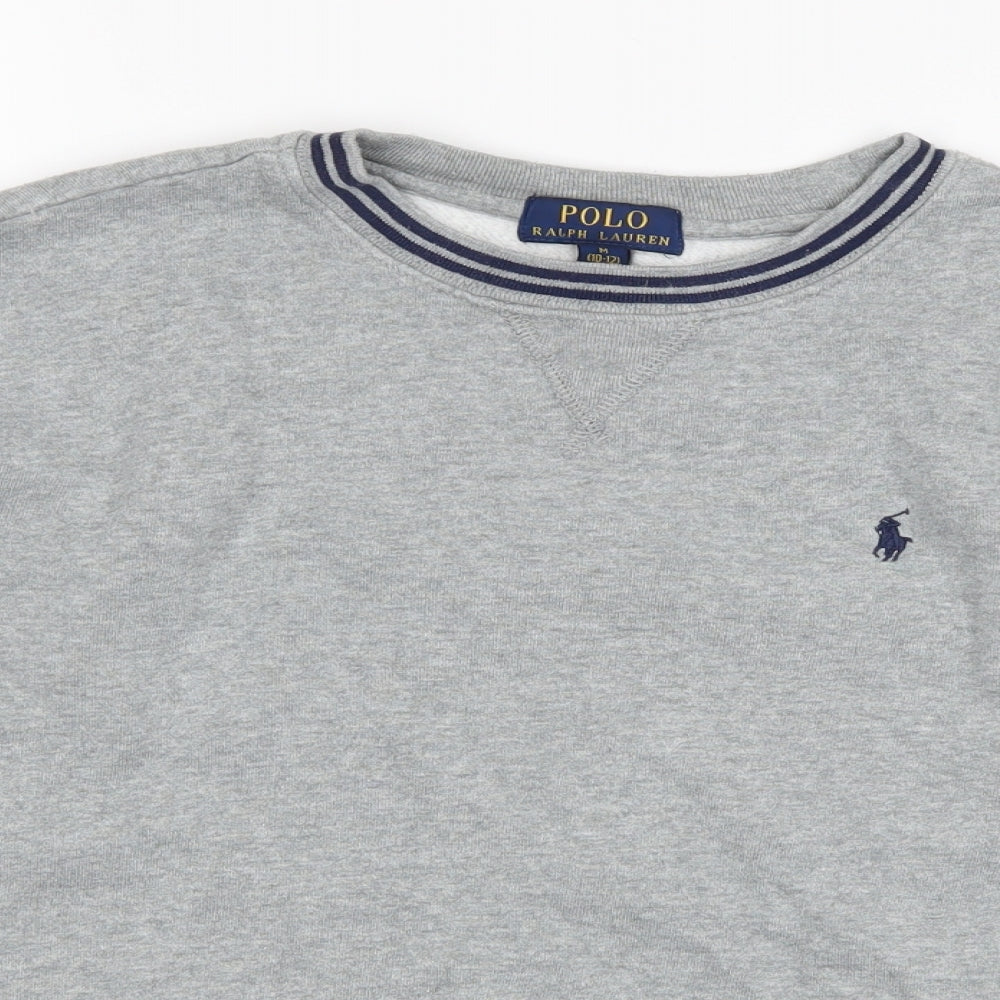 Polo Ralph Lauren Boys Grey   Pullover Jumper Size 10-11 Years