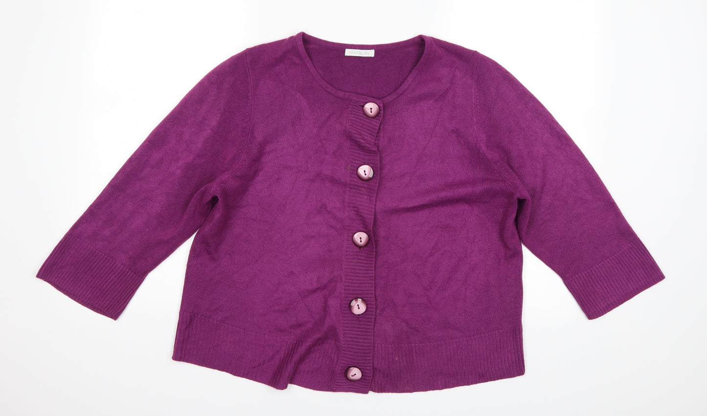 Matalan Womens Purple   Cardigan Jumper Size 20