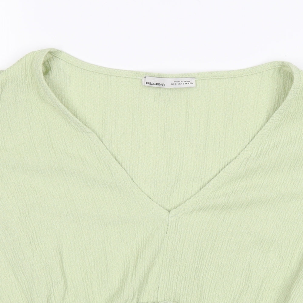 Pull&Bear Womens Grey   Basic Blouse Size L