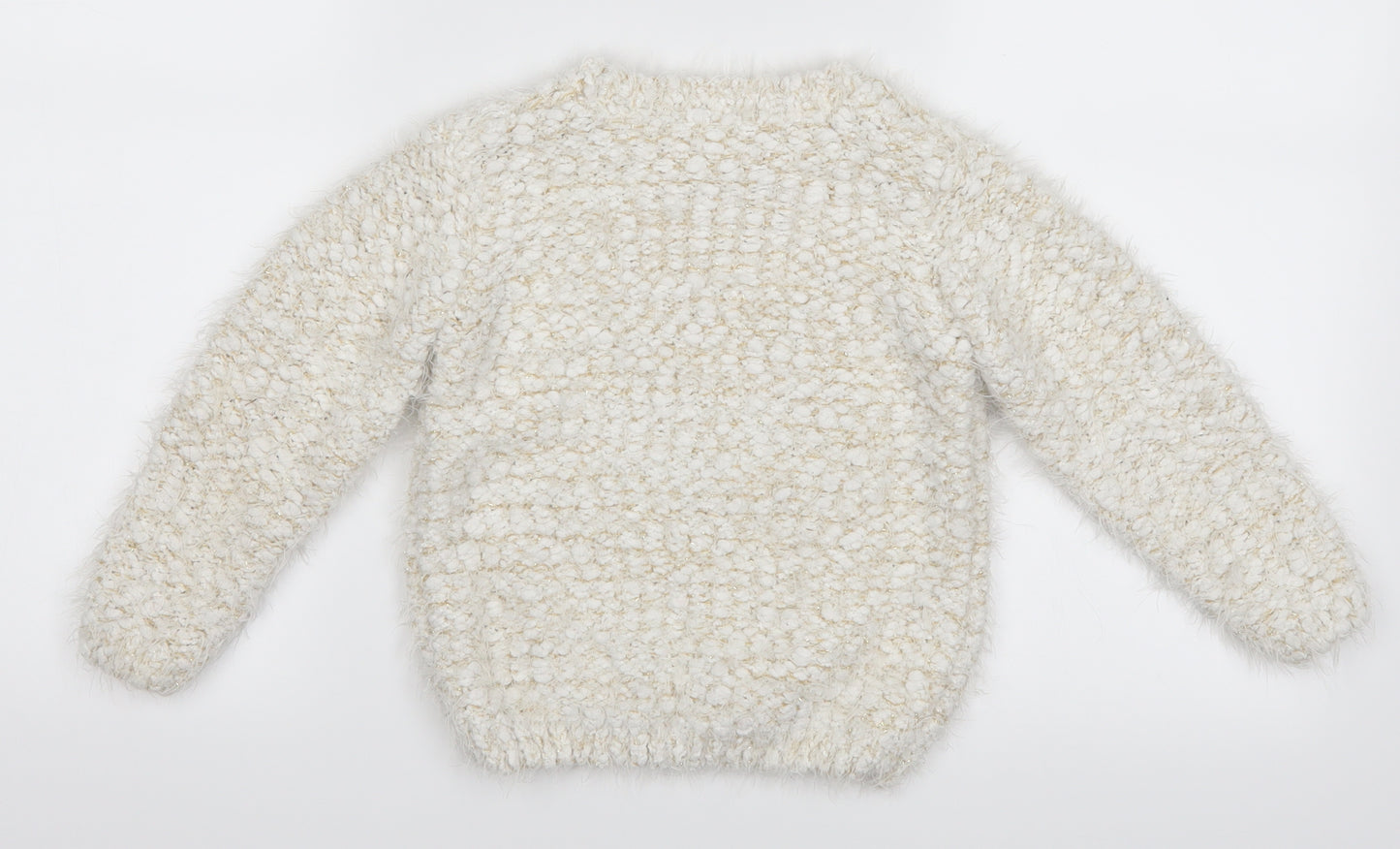 Preworn Girls Ivory   Pullover Jumper Size 2-3 Years