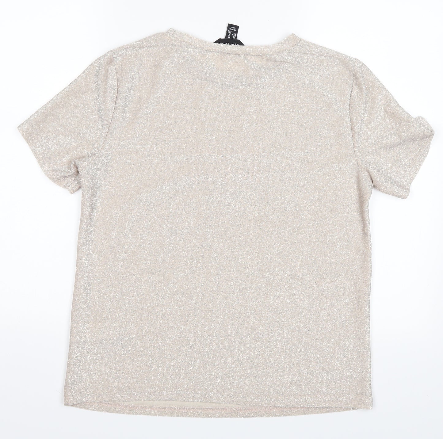 New Look Womens Silver   Basic Polo Size 12