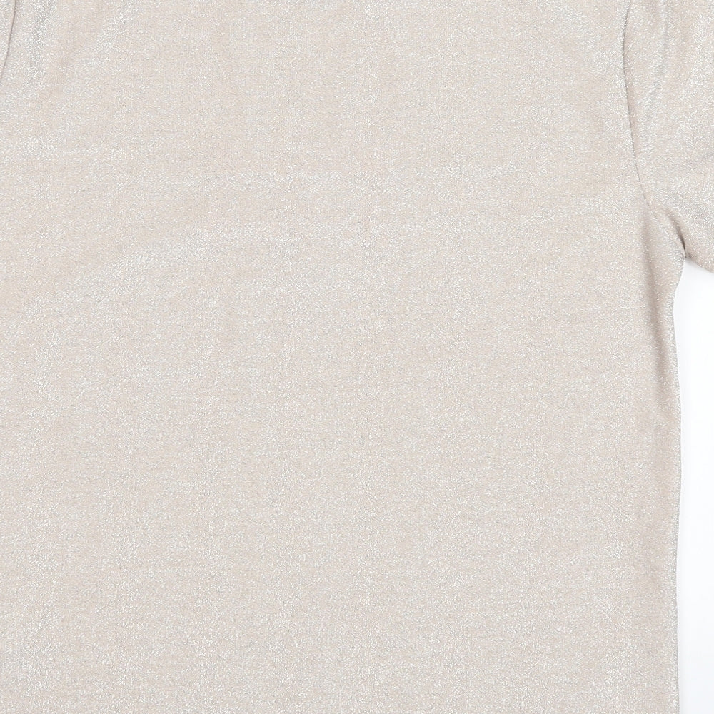 New Look Womens Silver   Basic Polo Size 12