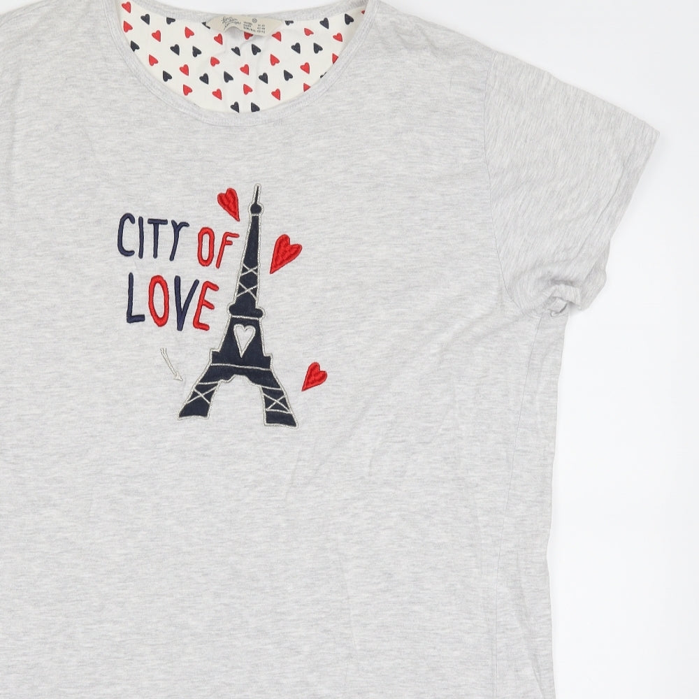 love to lounge Womens Grey   T-Shirt Dress  Size M  - sleepwear