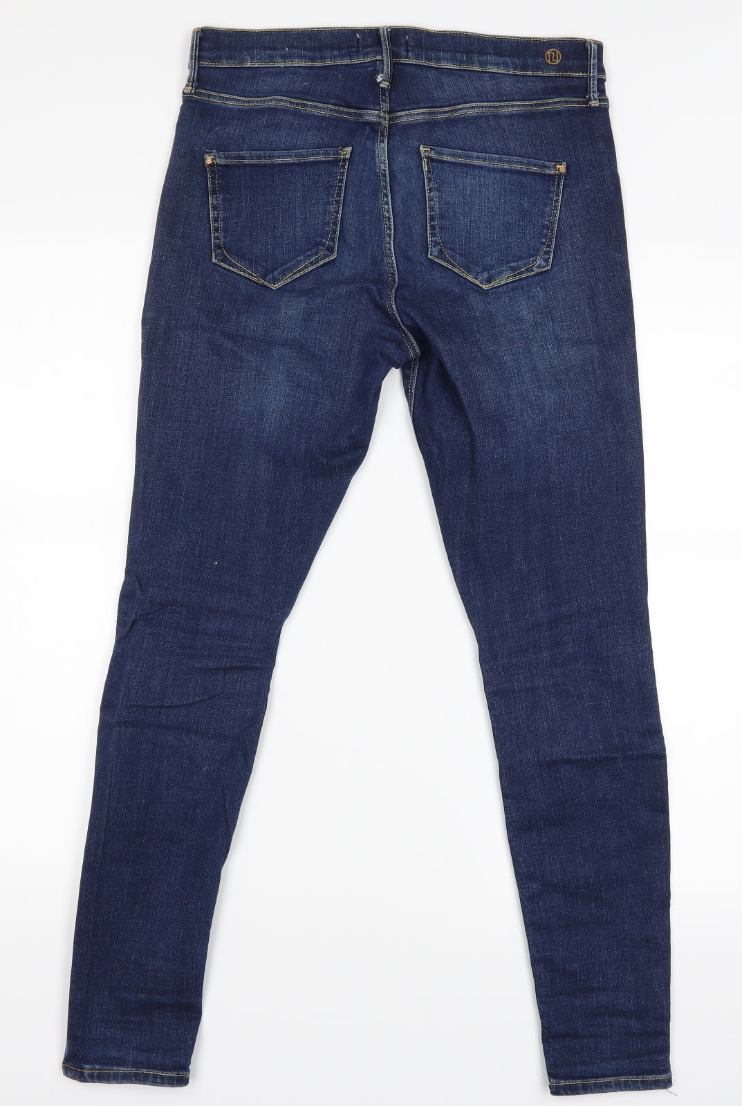 River Island Womens Blue   Mom Jeans Size 10 L26 in