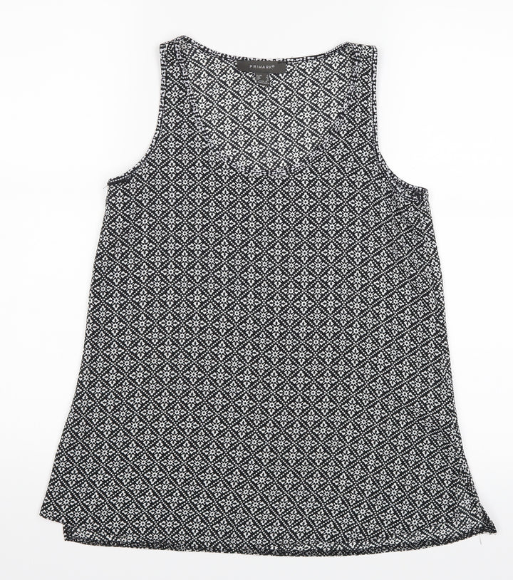 Primark Womens Black Polka Dot Basic Blouse Size 4