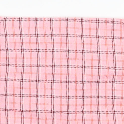 SheIn Womens Pink Plaid  Mini Skirt Size XS