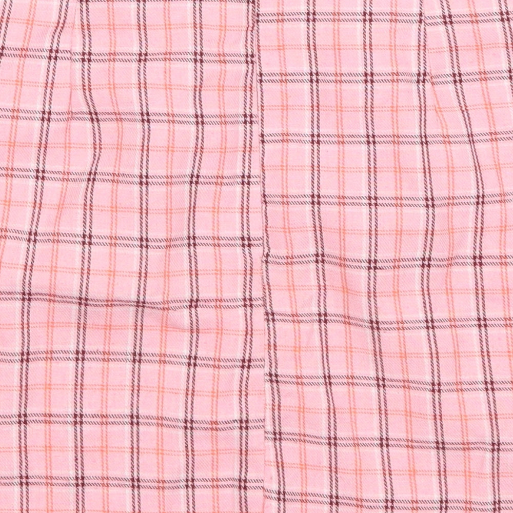 SheIn Womens Pink Plaid  Mini Skirt Size XS