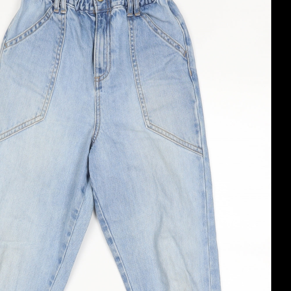 River Island Girls Blue   Cropped Jeans Size 10 Years