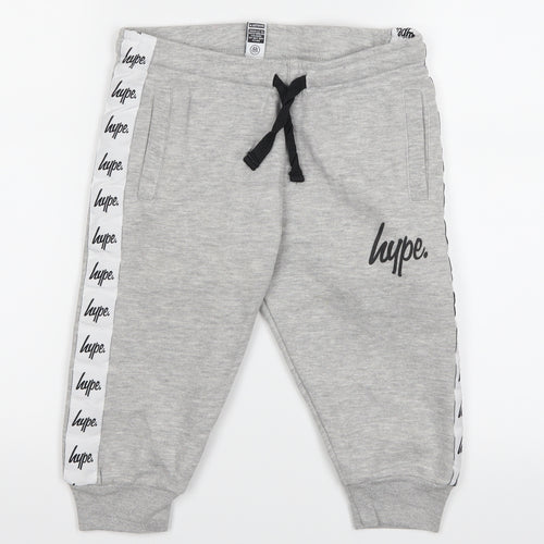 Hype Boys Grey   Sweat Shorts Size 7 Years