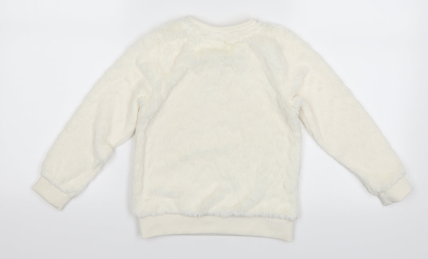 George Girls Ivory   Pullover Jumper Size 4-5 Years