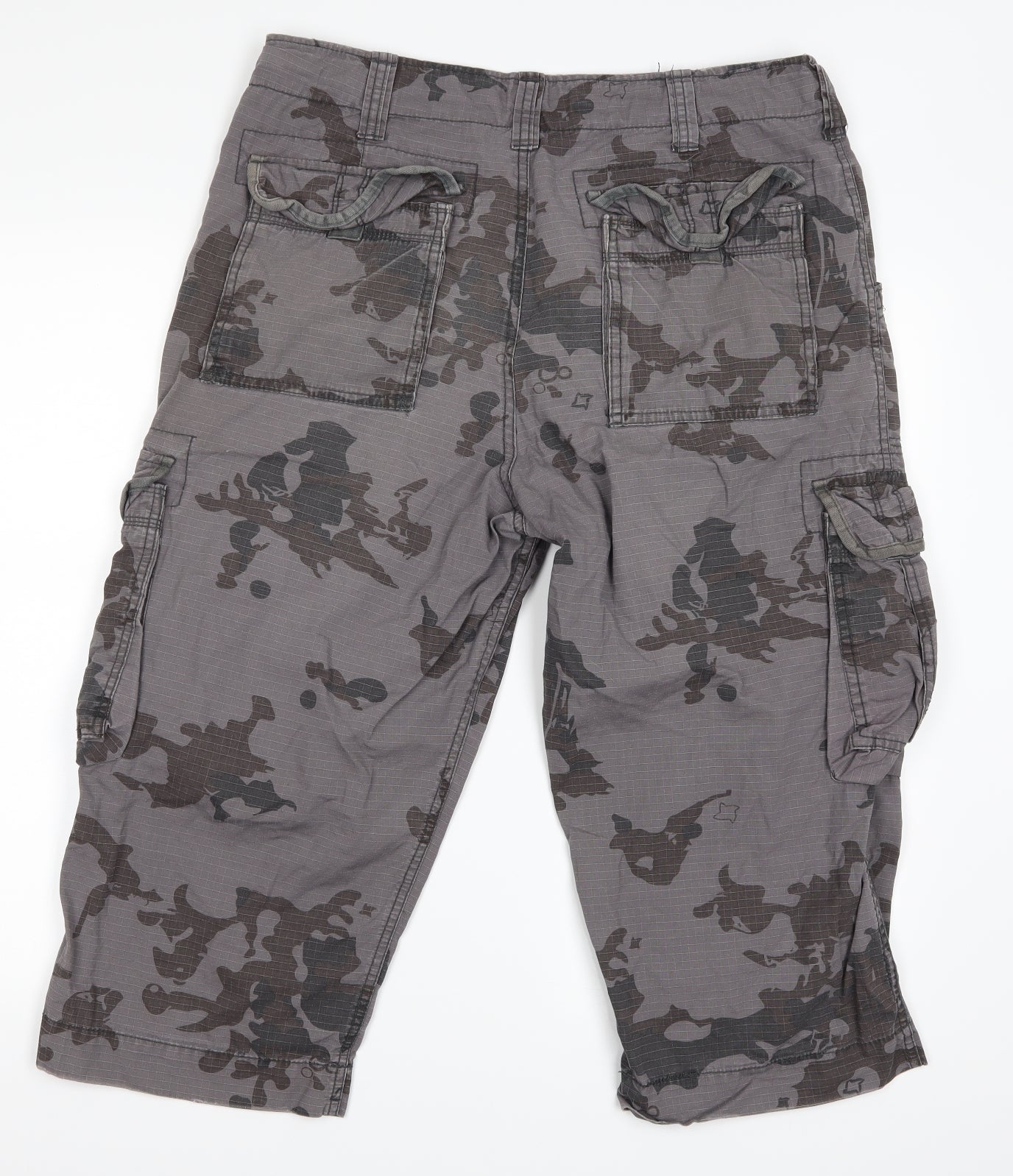 Cherokee Mens Brown Camouflage  Cargo Shorts Size 34