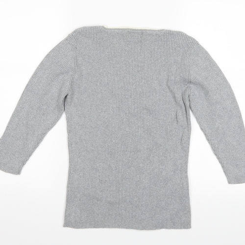 Papaya Womens Grey   Basic T-Shirt Size 14