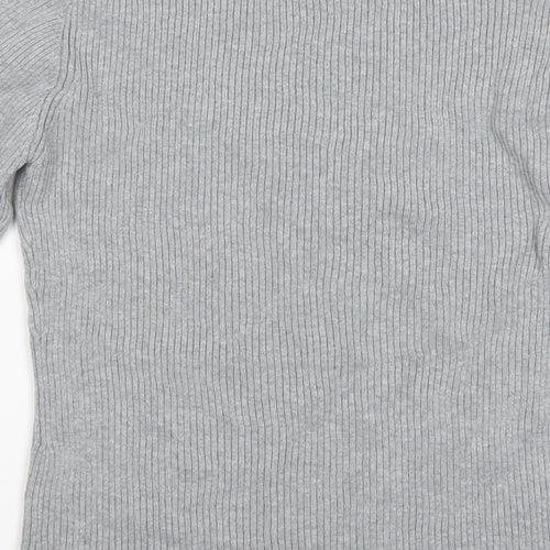 Papaya Womens Grey   Basic T-Shirt Size 14