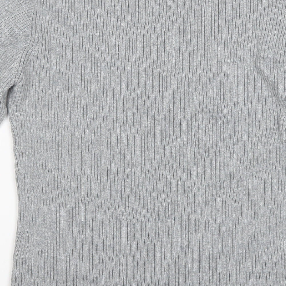 Papaya Womens Grey   Basic T-Shirt Size 14