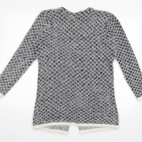 Silver Swan Womens Black Plaid  Cardigan Jumper Size XL