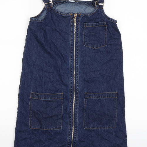 River Island Girls Blue   Pinafore/Dungaree Dress  Size 10 Years