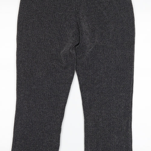 straight led Womens Black   Trousers  Size 10 L25 in