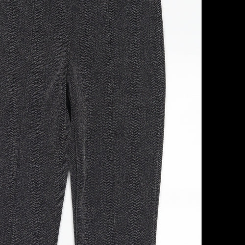 straight led Womens Black   Trousers  Size 10 L25 in