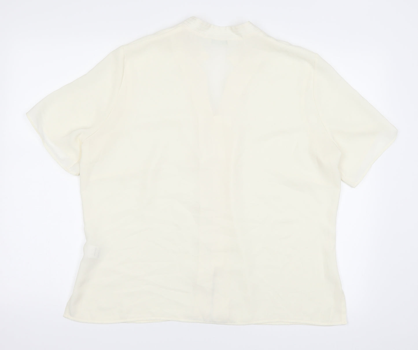 Marks and Spencer Womens Ivory   Basic Button-Up Size 18